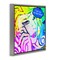 Stupell Industries Pop Comic Style Glam Framed Floater Canvas Wall Art Design by Graffi*tee Studios